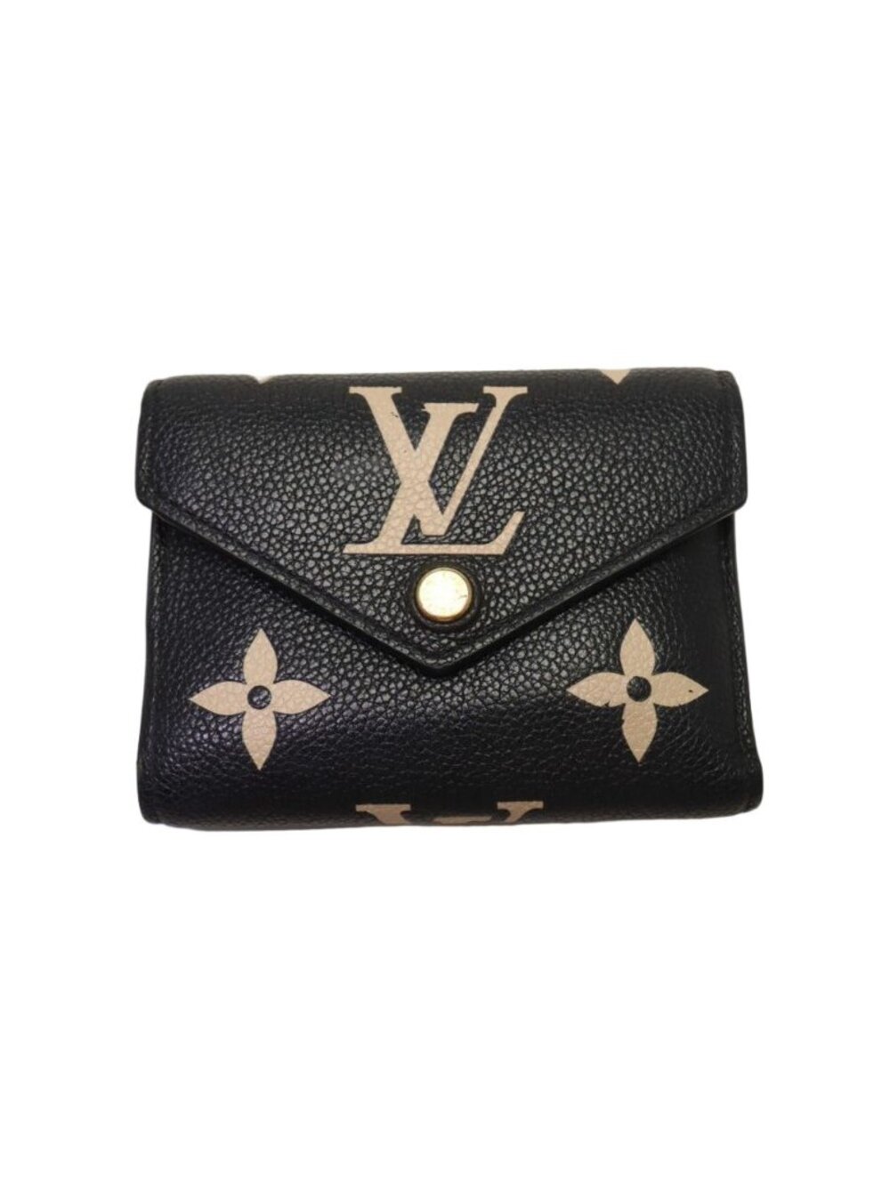 Louis Vuitton Monogram Empreinte Bicolor Portefeuille Victorine Trifold Wallet